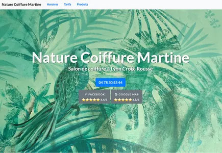 Screenshot of nature coiffure martine